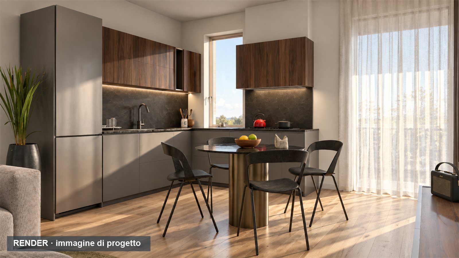 Render della cucina