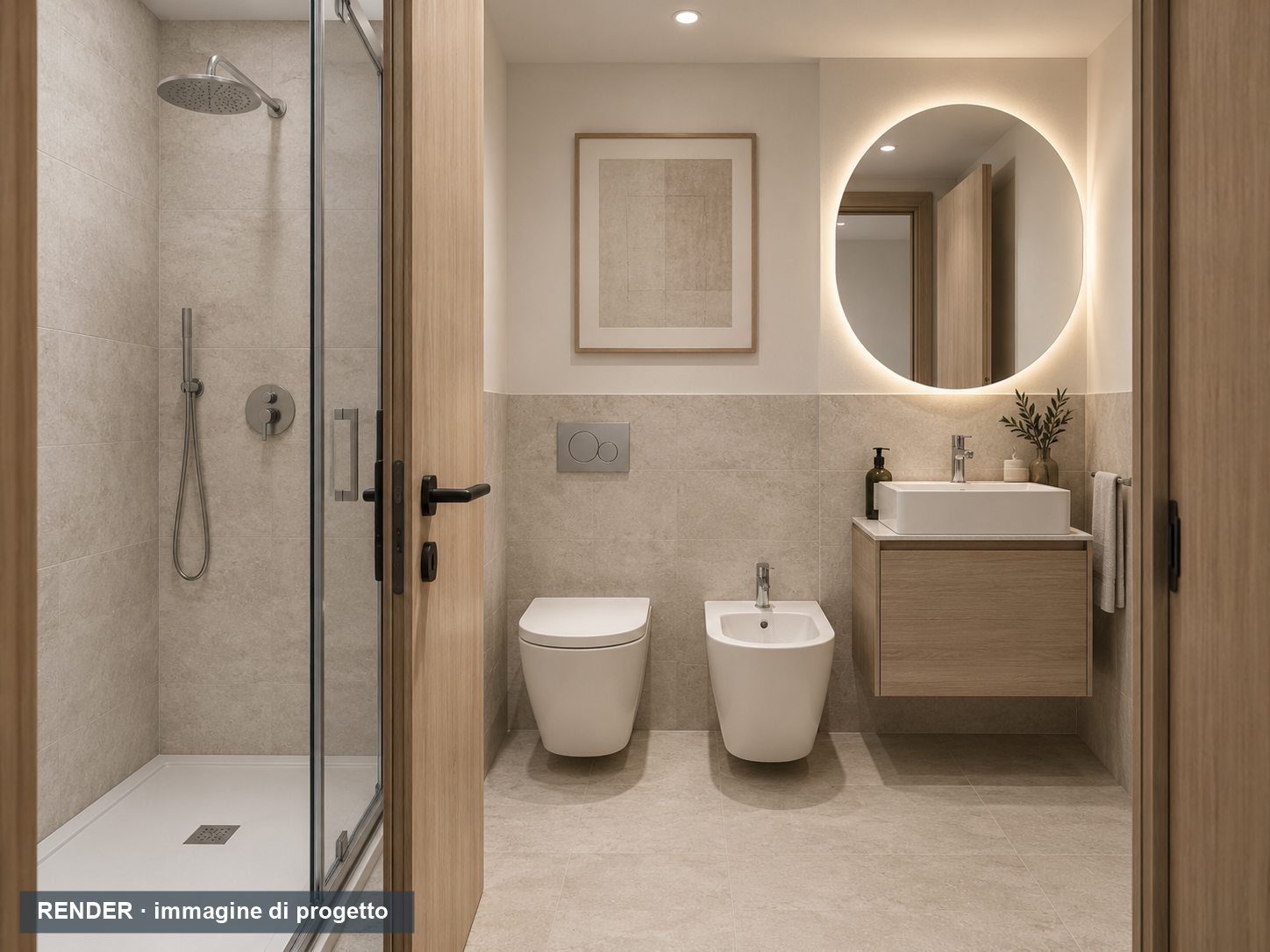 Render del bagno