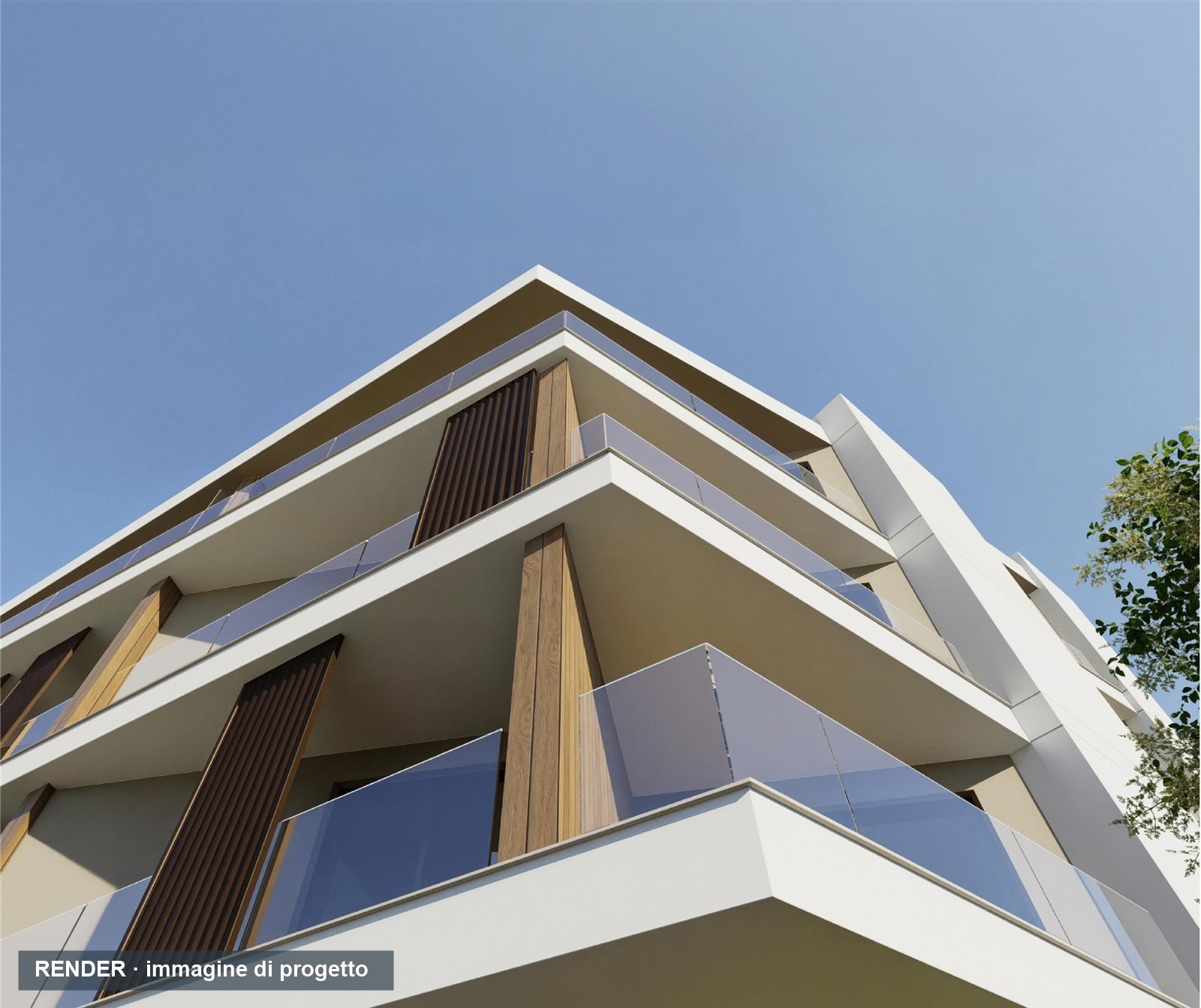 Render del Residence Altavista, ingresso
