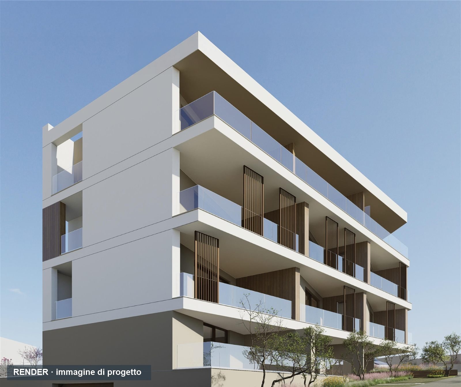 Render del Residence Altavista, prospetto